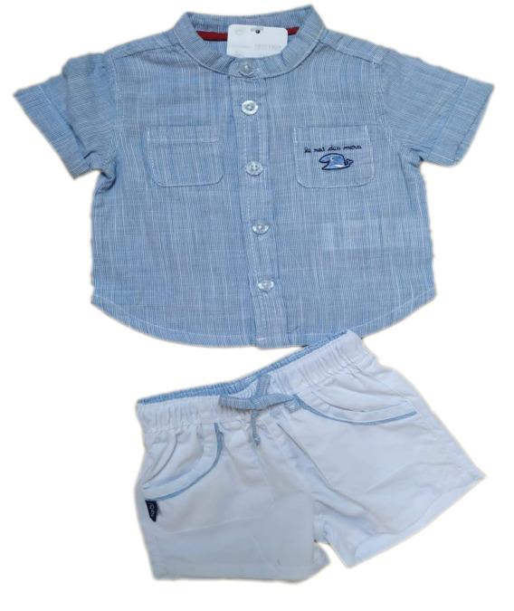 Conjunto de niño bebé verano camisa rayitas 19171305