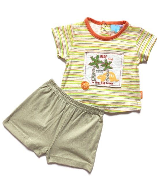 Conjunto de niño m/c bebé verano kaki