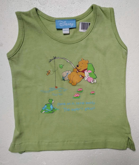 Camiseta de bebe s/m verde Winnie the Pooh 2000000172538