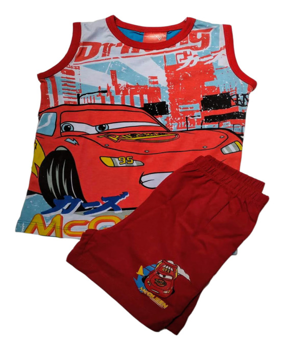 Pijama de niño s/m Cars rojo y gris  4030009