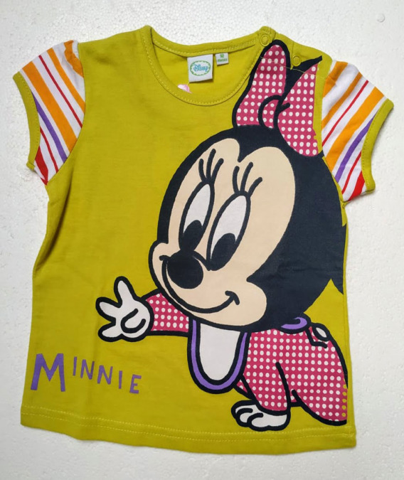 Camiseta de niña m/c Minnie pistacho E03167