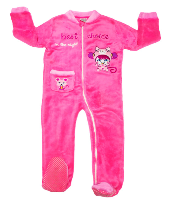 Pelele de niña polar m/l fucsia