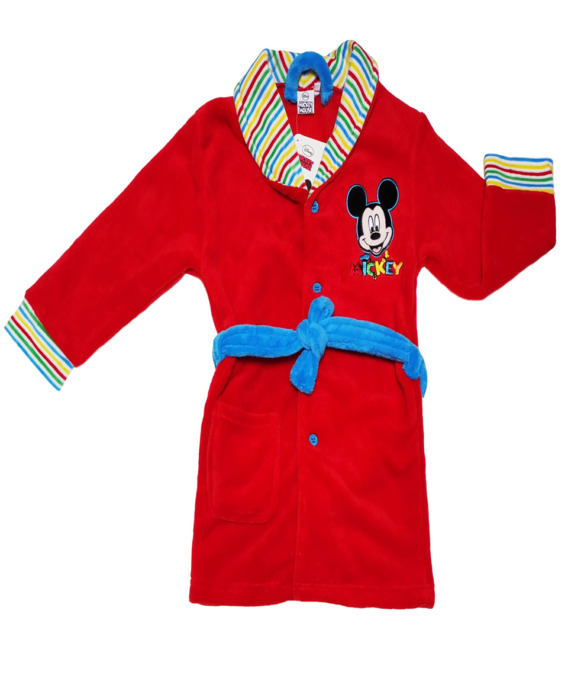 Bata de niño polar Mickey roja M04108