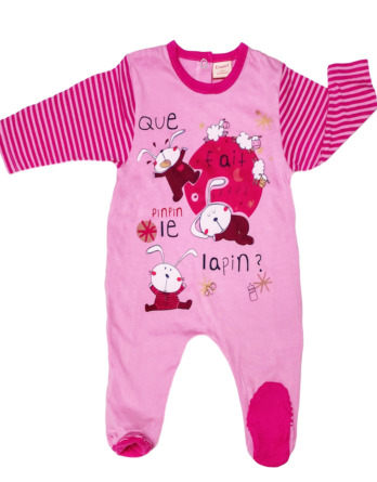Pelele de bebé niña bebé m/l rosa