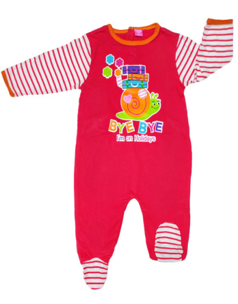 Pelele de bebé niña bebé m/l coral intenso