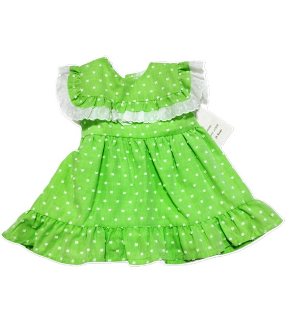 21520 Vestido de niña de color verde lima