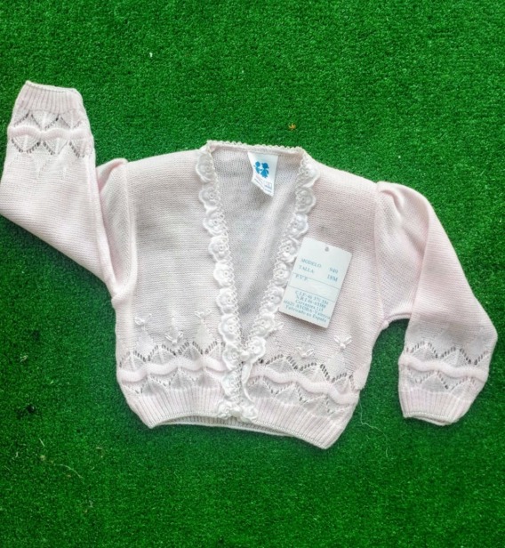 949R Chaqueta niña 18 meses rosa claro