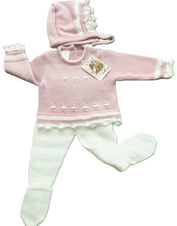 2611 Conjunto de bebé rosa maquillaje